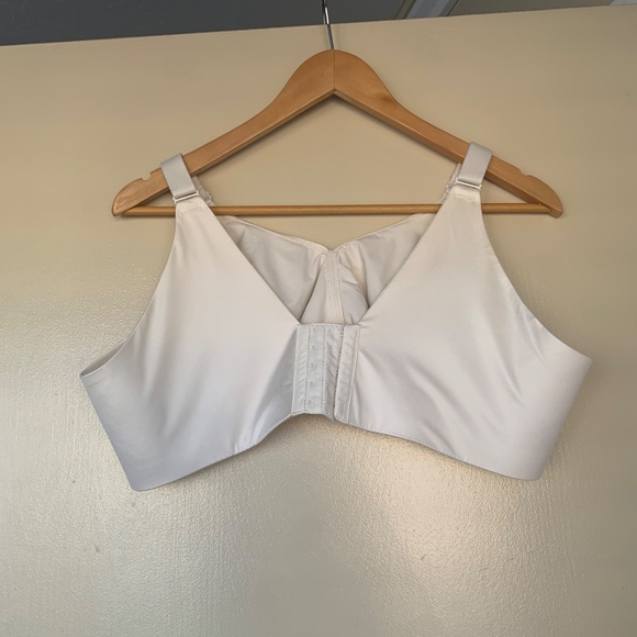 Catherines Intimates Beige Cream Silky Bra Sz.48C No underwire Full Coverage - Picture 7 of 13